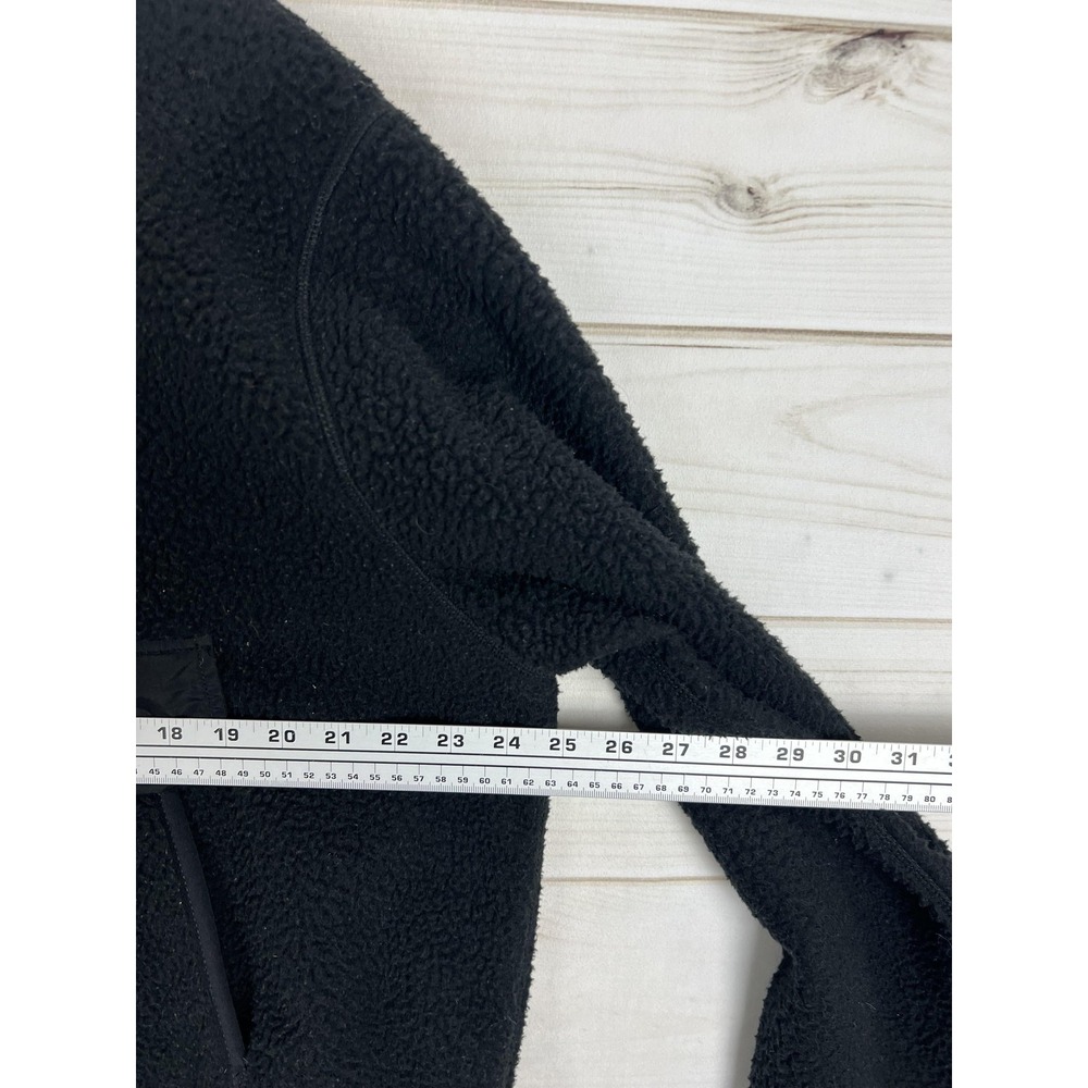 Carhartt Fleece Sweater Womens Large Black Sherpa Mock Neck Pullover Pocket - Picture 4 of 7